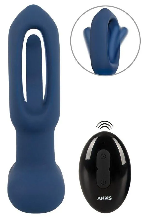 ANOS RC Flicking Tongue Plug mit Vibration, anal, wiederaufladbar, ferngesteuert ANOS RC Flicking Tongue Plug mit Vibration, anal, wiederaufladbar, ferngesteuert – A