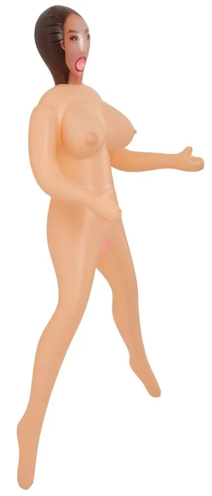 You2Toys Lebensgroße aufblasbare Liebespuppe Yuki - Asia Style - 152 cm - Zierliche Schönheit - Große Brüste - Fest - Dunkle Haare – B