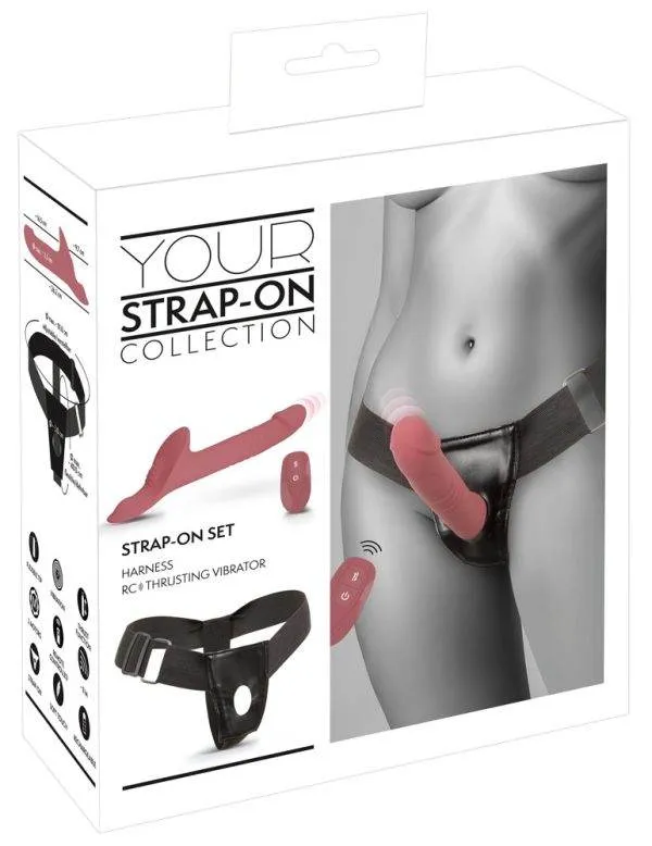 You2Toys Strap-On Set mit Stoßvibrator und Fernbedienung, Schwarz – Verpackung You2Toys Strap-On Set mit Stoßvibrator und Fernbedienung, Schwarz – Verpackung