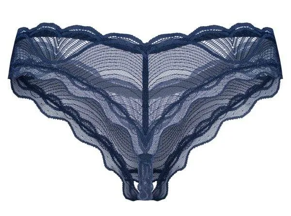 Obsessive Nightly Blue Riostring ouvert - Blau-in-Blau, Größe S/M Obsessive Riostring ouvert Nightly Blue – Hollow Rückseite