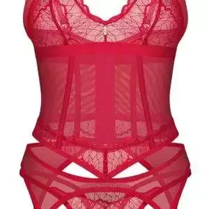 Obsessive Cupide Desir Strapshemd und String in Sinnlichem Rot Obsessive Cupide Desir Strapshemd und String in Sinnlichem Rot – Hollow B