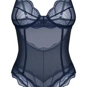 Obsessive Transparenter Body ouvert Nightly Blue - S, Blau Obsessive Transparenter Body ouvert Nightly Blue - S, Blau – Hollow B