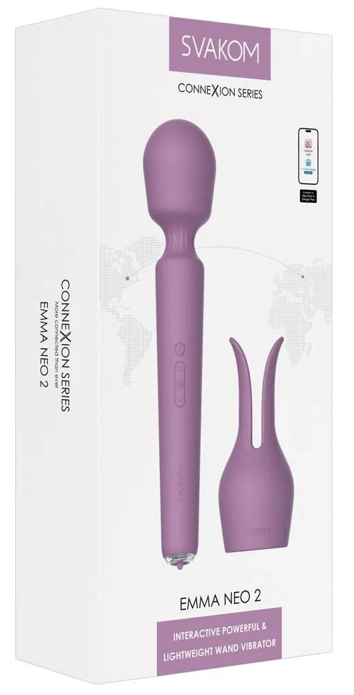 SVAKOM Emma Neo 2 Massagestab mit Bunny-Aufsatz – Verpackung SVAKOM Emma Neo 2 Massagestab mit Bunny-Aufsatz – Verpackung