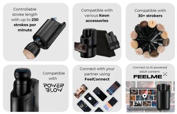 Kiiroo Keon Automatic Masturbator RealFeel Stroker Combo Set - Vollautomatisches Vergnügen! Kiiroo Keon Automatic Masturbator RealFeel Stroker Combo Set - Vollautomatisches Vergnügen! – B