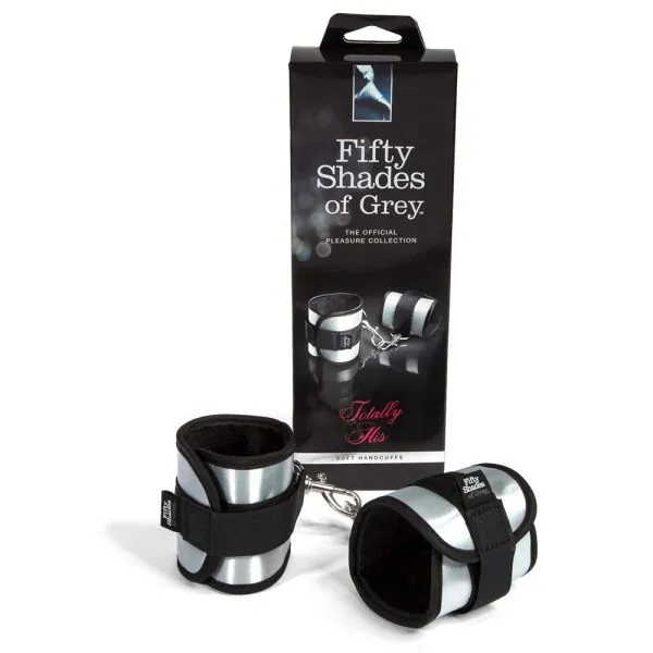 Bondage Fesseln Set - Marke - One Size - Schwarz-Silber - Erotische Handfesseln mit Klettverschluss Bondage Fesseln Set - Marke - One Size - Schwarz-Silber - Erotische Handfesseln mit Klettverschluss