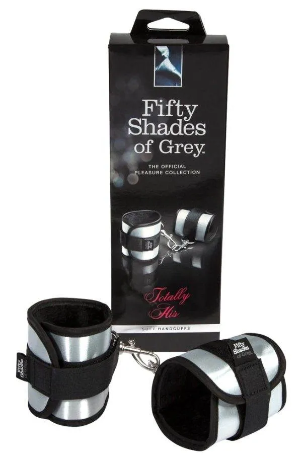 Bondage Fesseln Set - Marke - One Size - Schwarz-Silber - Erotische Handfesseln mit Klettverschluss – Verpackung Bondage Fesseln Set - Marke - One Size - Schwarz-Silber - Erotische Handfesseln mit Klettverschluss – Verpackung