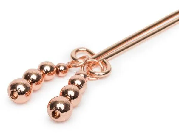 Elegant Bliss - Nippel- und Klitorisklemmen Set, Rosé-Gold, 70 cm Elegant Bliss - Nippel- und Klitorisklemmen Set, Rosé-Gold, 70 cm – Det B