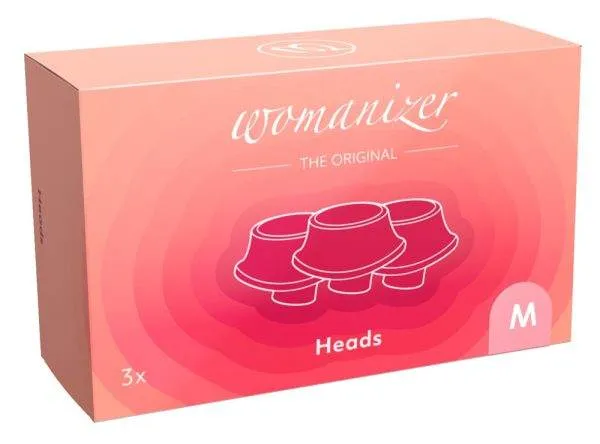 Womanizer Ersatz-Aufsatz Set Größe M, 3 Stück, Silikon – Verpackung Womanizer Ersatz-Aufsatz Set Größe M, 3 Stück, Silikon – Verpackung
