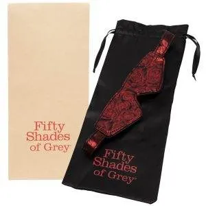 Fifty Shades of Grey Augenmaske Sweet Anticipation Blindfold, doppelseitig tragbar, schwarz/rot – Verpackung