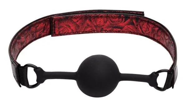 Fifty Shades of Grey Silikon-Knebel mit Lederoptik und Rosendesign- Band, größenverstellbar, inkl. Beutel Fifty Shades of Grey Silikon-Knebel mit Lederoptik und Rosendesign- Band, größenverstellbar, inkl. Beutel – A