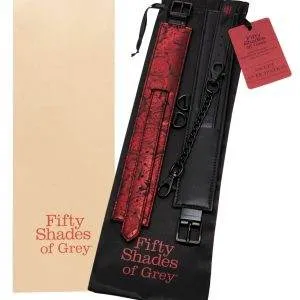 Fifty Shades of Grey Sweet Anticipation Fußfesseln - Schwarz/Rot – Verpackung