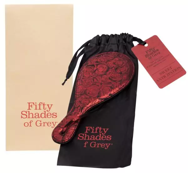 Fifty Shades of Grey Sweet Anticipation Rundpaddel, Schwarz/Rot, 27,3 cm