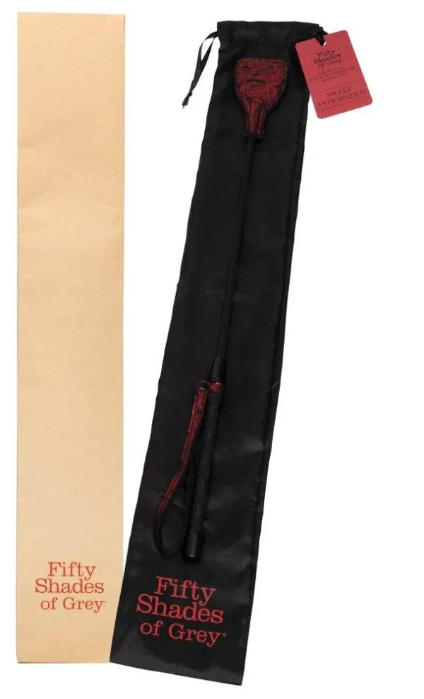 Fifty Shades of Grey - Sweet Anticipation Riding Crop - Schwarz/Rot - 57 cm – Verpackung