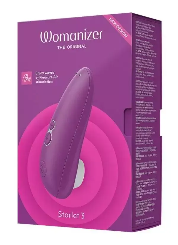 Womanizer Starlet 3 - Druckwellenstimulator, 6 Intensitäten, wasserdicht – Verpackung