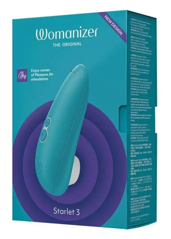 Womanizer Starlet 3 - Druckwellenstimulator, 6 Intensitäten, wasserdicht – Verpackung