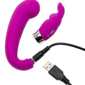 Happy Rabbits FlexiGasm Mini - Doppelvibrator mit G-Punkt-Stimulation - lila Happy Rabbits FlexiGasm Mini - Doppelvibrator mit G-Punkt-Stimulation - lila – Bild 5