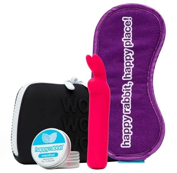 HappyRabbit Clitoral Pleasure Kit - Minivibrator, Menthol-Balsam, Augenmaske, Toybag HappyRabbit Clitoral Pleasure Kit - Minivibrator, Menthol-Balsam, Augenmaske, Toybag – A
