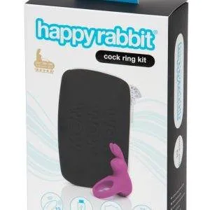Happyrabbit Vibro-Penisring Kit mit Toybag, wasserdicht – Verpackung