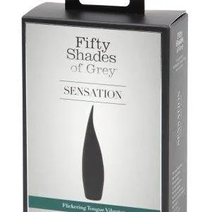 Fifty Shades of Grey Flickering Tongue Vibrator, wasserdicht, wiederaufladbar - Silikon Vibrator 11,2 cm – Verpackung