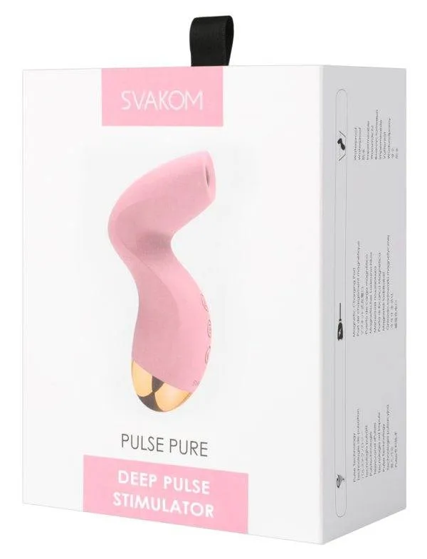 SVAKOM Deep Suction Stimulator Pulse Pure - berührungslose Klitorisstimulation in 5 Modi – Verpackung