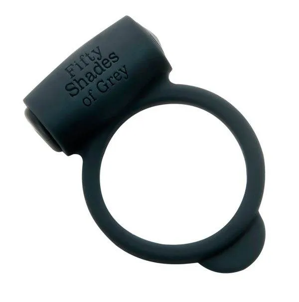 Fifty Shades of Grey Vibrierender Penisring, grau, Silikon, wasserdicht Fifty Shades of Grey Vibrierender Penisring, grau, Silikon, wasserdicht – A