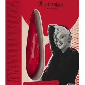 Womanizer Marilyn Monroe Special Edition - Klitorisstimulator mit Pleasure Air Technology, 10 Intensitäten, wasserdicht, Full Soft Touch-Oberfläche, inkl. Magnetic Charger-Ladekabel, Aufbewahrungsbeutel, Ersatzaufsatz - 148 x 48 x 35 mm. 118 g.