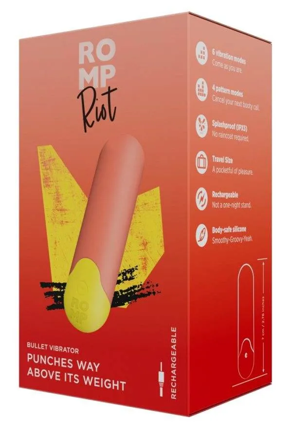 ROMP Riot Mini Vibrator - Pink – Verpackung
