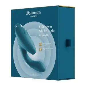 Womanizer DUO 2 - Intensiver G-Punkt-Stimulator und Klitorisstimulator, Wasserdicht, Wiederaufladbar, 20,3 cm, Schwarz