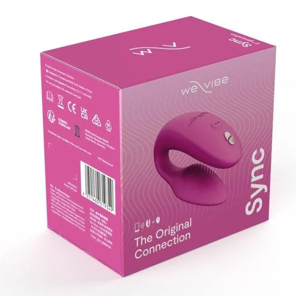 We-Vibe Sync 2 Paarvibrator - C-Form, 10 Vibrationsmodi, Blau – Verpackung We-Vibe Sync 2 Paarvibrator - C-Form, 10 Vibrationsmodi, Blau – Verpackung