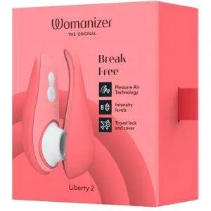 Womanizer Liberty 2 - Flüsterleiser Pulsator mit 8 Intensitätsstufen (Reisegröße, wasserdicht) Womanizer Liberty 2 - Flüsterleiser Pulsator mit 8 Intensitätsstufen (Reisegröße, wasserdicht) – Verpackung