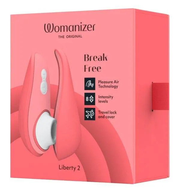 Womanizer Liberty 2 - Flüsterleiser Pulsator mit 8 Intensitätsstufen (Reisegröße, wasserdicht) – Verpackung Womanizer Liberty 2 - Flüsterleiser Pulsator mit 8 Intensitätsstufen (Reisegröße, wasserdicht) – Verpackung