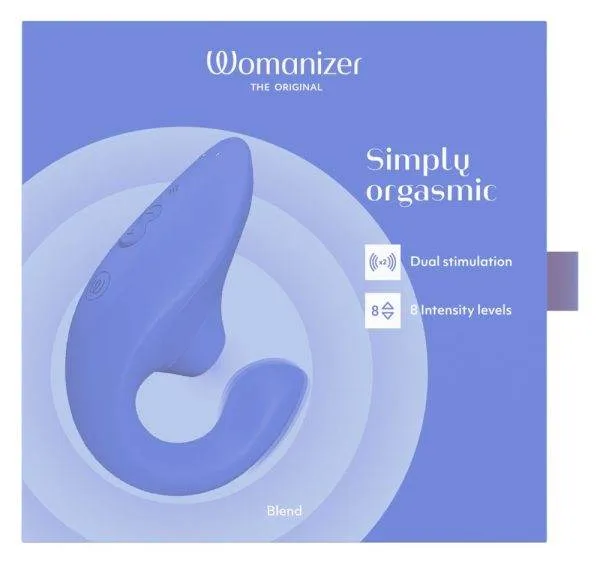 Womanizer BLEND - Dualer Pulsator-Vibrator - G-Punkt-Stimulation - Klitorisstimulation - wasserdicht - wiederaufladbar – Verpackung