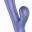 ROMP Pulse - Rabbit Vibrator mit Klitoris-Pulsator, Metallic-Optik, 10 Vibration + 5 Pleasure Air-Modi, wasserdicht, wiederaufladbar, Silikon, 22cm – B