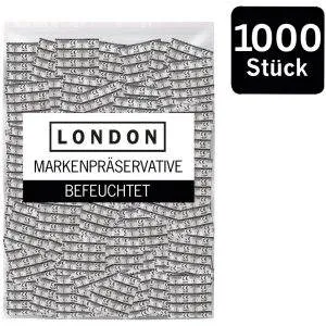 London Transparente Kondome 1000er Pack - Feuchtbeschichtet, Reguläre Passform - 52 mm Nennbreite – A