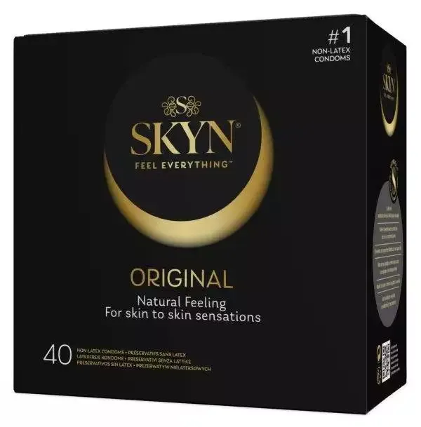 SKYN Transparente Sensoprene Kondome, 53mm, latexfrei, vegan, Gleitbeschichtet – A