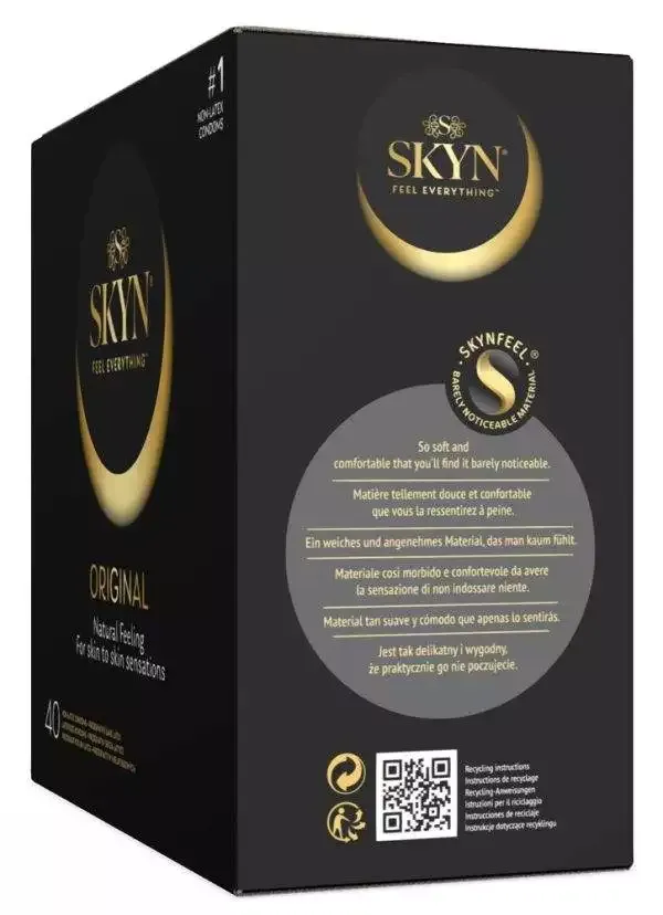 SKYN Transparente Sensoprene Kondome, 53mm, latexfrei, vegan, Gleitbeschichtet – C