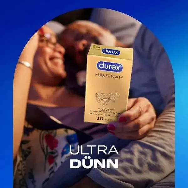 Durex Hautnah Kondome, 10 Stück, transparent, ultra dünn, mit Silikongleitgel Durex Hautnah Kondome, 10 Stück, transparent, ultra dünn, mit Silikongleitgel – C