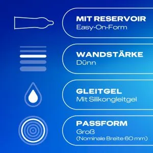 Durex Hautnah Extra Groß XXL Kondome, ultra dünn, transparent, 10 Stück Durex Hautnah Extra Groß XXL Kondome, ultra dünn, transparent, 10 Stück – B