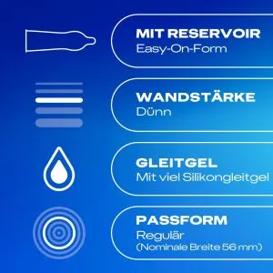 Durex Gefühlsecht Extra Feucht Kondome 10er Pack, 56 mm Durex Gefühlsecht Extra Feucht Kondome 10er Pack, 56 mm – B