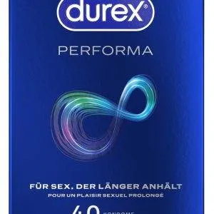 Durex Performa Transparente Kondome, 40 Stück Durex Performa Transparente Kondome, 40 Stück – Verpackung