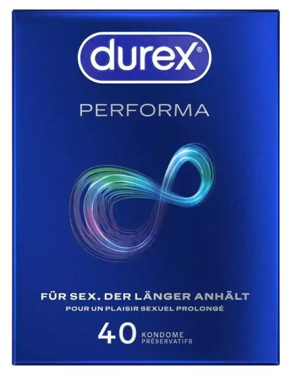 Durex Performa Transparente Kondome, 40 Stück – Verpackung Durex Performa Transparente Kondome, 40 Stück – Verpackung