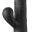 Super Sonix Silicone Thruster Rabbitvibrator, Schwarz, 22 cm, Stoß-Funktion & Vibro-Zungen – B