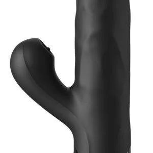 Super Sonix Silicone Thruster Rabbitvibrator, Schwarz, 22 cm, Stoß-Funktion & Vibro-Zungen Super Sonix Silicone Thruster Rabbitvibrator, Schwarz, 22 cm, Stoß-Funktion & Vibro-Zungen – C