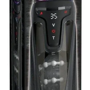 PDX Elite Masturbator Moto-Bator Pro mit Vibration, Massage und Wärme, USB wiederaufladbar, 26,5 cm – Verpackung