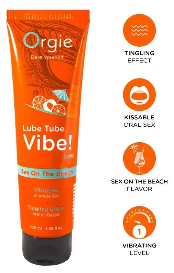 Orgie Vibrating Intimate Gel Lube - Sex on the Beach – B