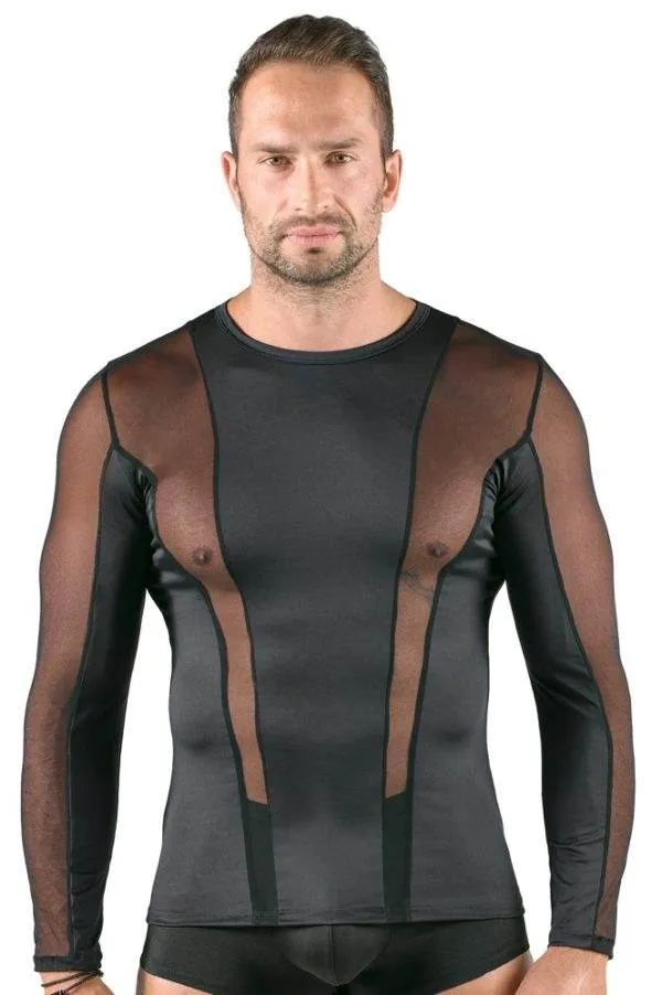 Svenjoyment Eyecatcher Longsleeve Schwarz Stretch Netz Svenjoyment Longsleeve