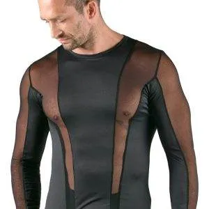 Svenjoyment Eyecatcher Longsleeve Schwarz Stretch Netz Svenjoyment Longsleeve
