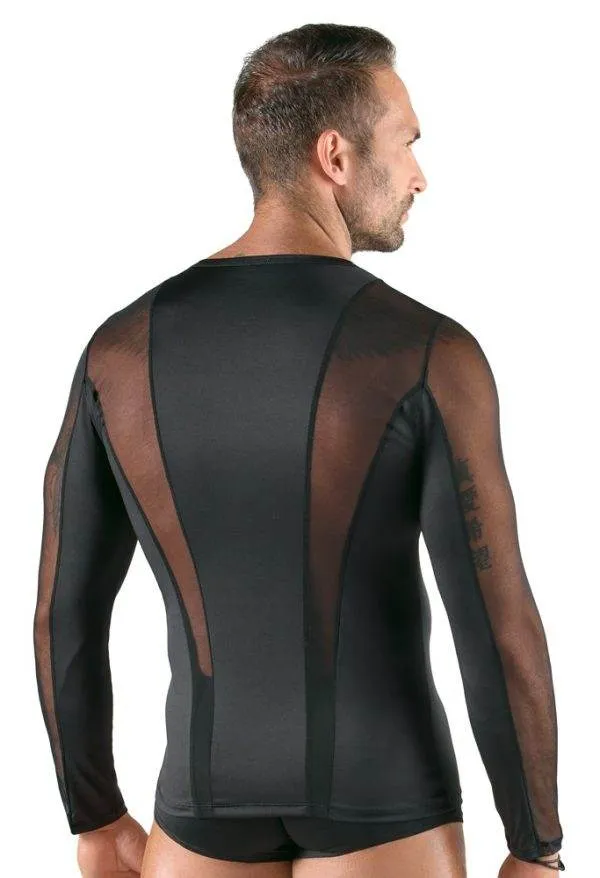 Svenjoyment Eyecatcher Longsleeve Schwarz Stretch Netz Svenjoyment Longsleeve