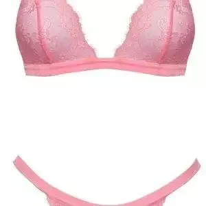 Cottelli FANTASY Neonpinkes Spitzen-Dessous-Set Cottelli FANTASY Neonpinkes Spitzen-Dessous-Set – Hollow B