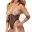 Cottelli BONDAGE Busenfreier Body ouvert mit Soft-Handfesseln – A